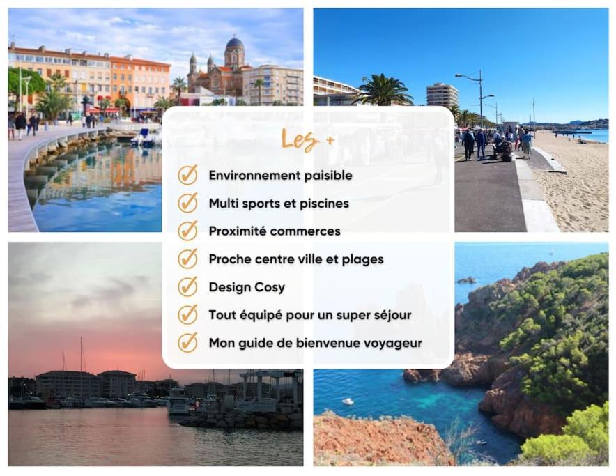 Ideal Saint Raphael Piscine Clim Parking Apartment Ngoại thất bức ảnh
